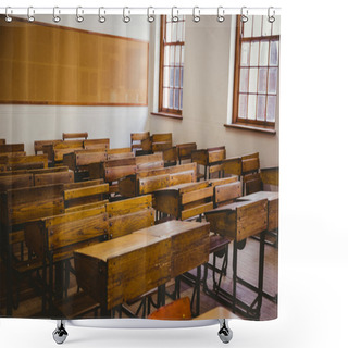 Personality  Empty Classroom At School Shower Curtains