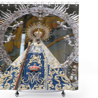 Personality  Image Of The Virgen Del Prado In Talavera De La Reina, Toledo Shower Curtains