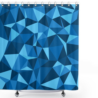 Personality  Vector Abstract Polygonal Background Shower Curtains