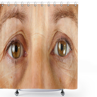 Personality  Very Tired Eyes Shower Curtains