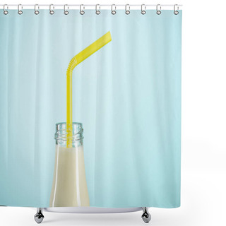 Personality  Milkshake In Glass Bottle  Shower Curtains