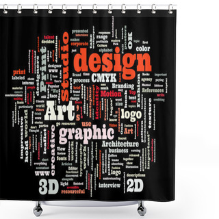 Personality  Graphic Design Studio Shower Curtains
