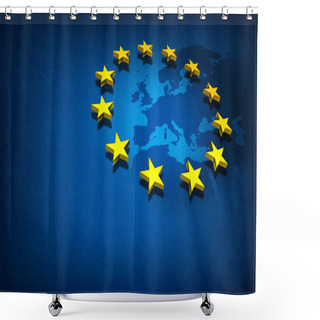 Personality  European Union Shower Curtains