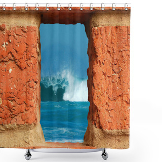 Personality  Ocean View Shower Curtains