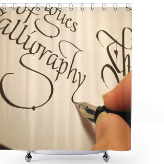 Personality  Calligraphy3 Shower Curtains