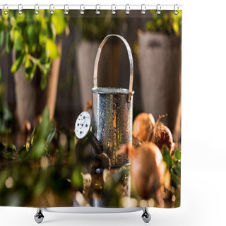 Personality  Little Watering Can Shower Curtains