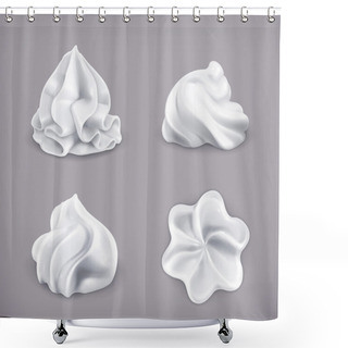 Personality  Whipped Cream, Vector Icon Set Shower Curtains