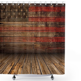 Personality  Wooden American Stage Shower Curtains