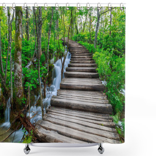 Personality  Forest Pathway Shower Curtains