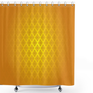 Personality  Thai Art Scroll Thai Art Pattern,  Pattern Background Vector Shower Curtains
