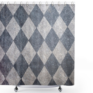 Personality  Tiled Floor Shower Curtains