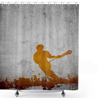 Personality  Lacrosse Background Shower Curtains