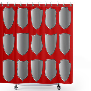 Personality  Shield Design Set Shower Curtains