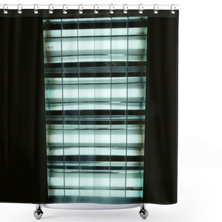 Personality  An Office Lamp Hangs On The Ceiling Shower Curtains