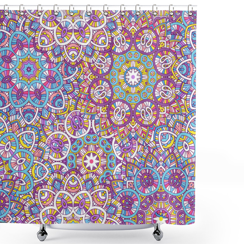 Personality  indian mandala seamless pattern shower curtains
