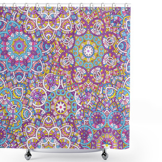 Personality  Indian Mandala Seamless Pattern Shower Curtains