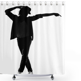 Personality  Hip Hop Funk Dancer Dancing Man Shower Curtains