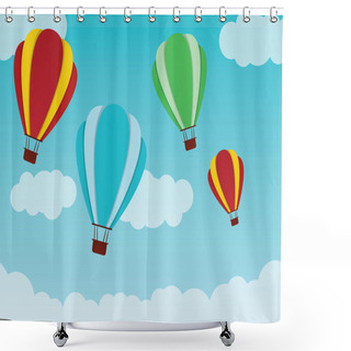 Personality  Balloons Shower Curtains