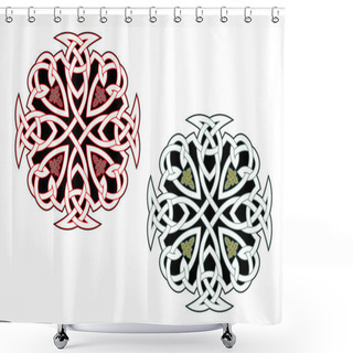 Personality  Celtic Ornaments Shower Curtains