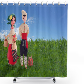 Personality  Bulgarian Folklore Shower Curtains