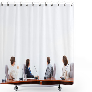 Personality  Business Presentation Shower Curtains