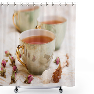 Personality  Cup Of Tea Shower Curtains