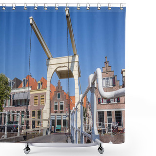 Personality  Historical Bridge And Houses In The Center Of Alkmaar, Netherlands Shower Curtains