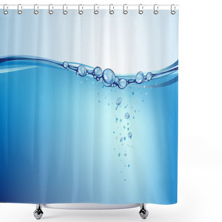 Personality  Water Background, Vector Illustration Shower Curtains