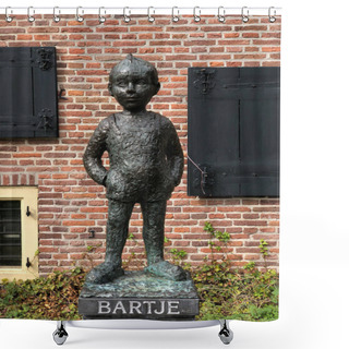 Personality  Statue From Bartje In Assen, Drenthe The Netherlands Shower Curtains