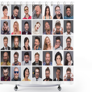 Personality  People With Different Emotions Shower Curtains