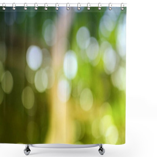 Personality  Bokeh Natural Color Background Shower Curtains