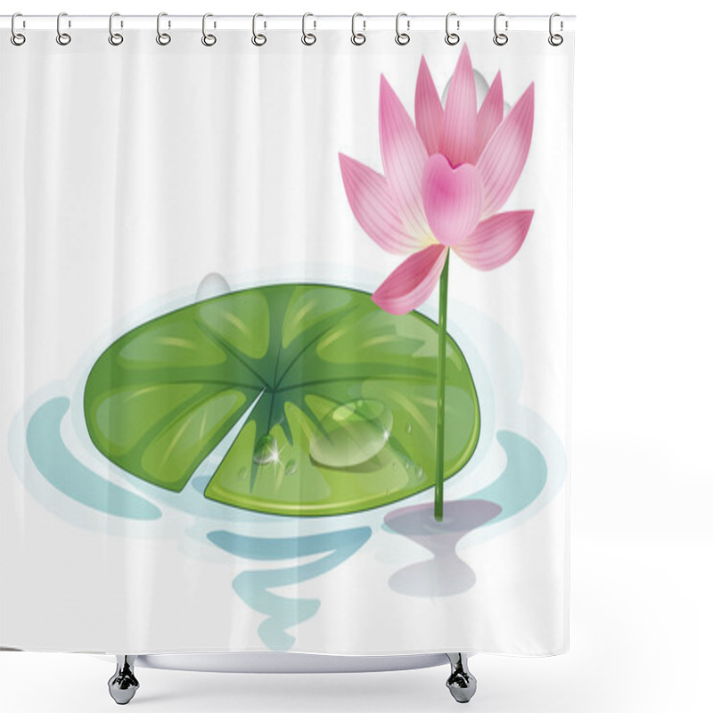 Personality  Lotus Shower Curtains