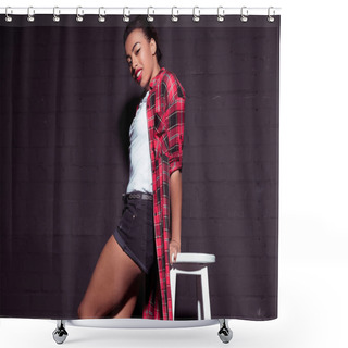 Personality  African American Woman Shower Curtains