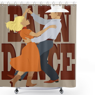 Personality  Barn Dance Shower Curtains