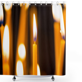 Personality  Light Of Candles In Church Shower Curtains
