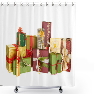 Personality  Beautiful Christmas Presents Shower Curtains