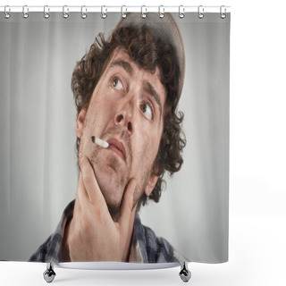 Personality  Thinking Rendneck Shower Curtains