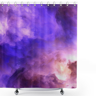 Personality  Abstract Genesis Clouds Painting Shower Curtains