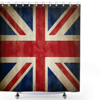 Personality  Great Britain Old Grunge Flag Shower Curtains