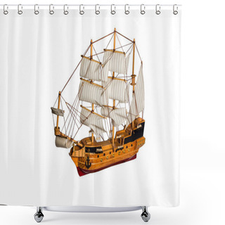 Personality  Sailing Ship Shower Curtains