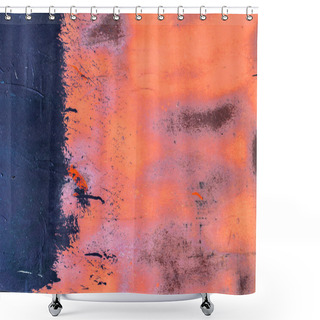 Personality  Iron Surface Is Covered With Paint Texture Background Shower Curtains