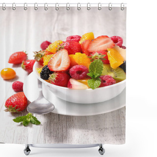 Personality  Fruit Salad In Bowl Shower Curtains