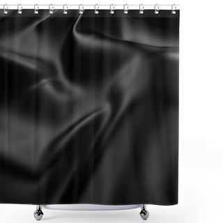 Personality  Abstract Black Silk Background Shower Curtains