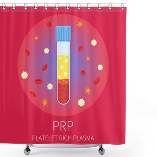 Personality  PRP Test Tubing Shower Curtains