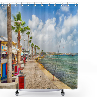Personality  Tourist Area In Cyprus City Paphos Shower Curtains
