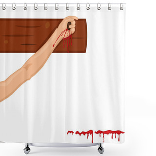 Personality  Religious Easter With Crucifixion On The Cross Shower Curtains