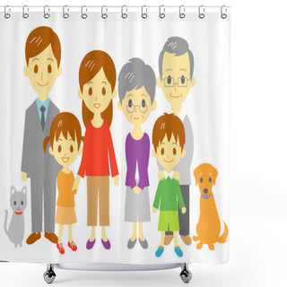 Personality  FAMILY Shower Curtains