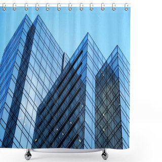 Personality  Exterior Of Building Shower Curtains
