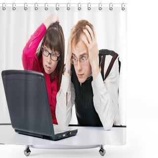 Personality  Office Shower Curtains