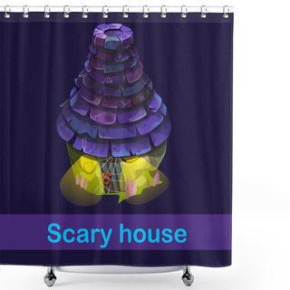 Personality  Little Fairy House With Strange Inhabitants Shower Curtains